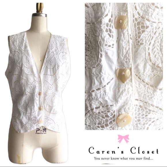 Vintage Tops - Vintage 1990’s Lone Ranger Eyelet Festival Vest